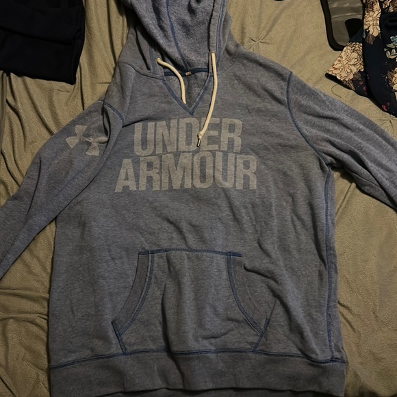 Under Armour Tops - under armour sweatshirt/ hoodie with pocket. purple size medium/large